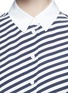 Detail View - Click To Enlarge - EQUIPMENT - 'Colleen' contrast collar stripe sleeveless shirt