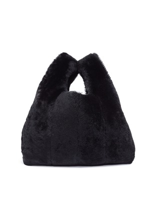 Main View - Click To Enlarge - KARA - Mini lambskin shearling shopper bag