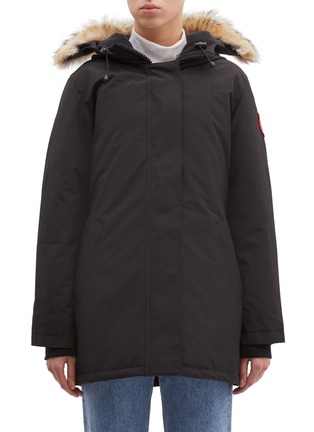 Main View - Click To Enlarge - CANADA GOOSE - 'Victoria' coyote fur hooded down coat