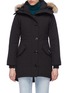 Main View - Click To Enlarge - CANADA GOOSE - 'Rossclair' coyote fur hooded down coat