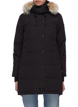 Main View - Click To Enlarge - CANADA GOOSE - 'Shelburne' detachable coyote fur hooded down puffer parka