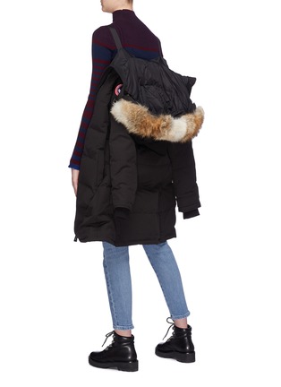Detail View - Click To Enlarge - CANADA GOOSE - 'Shelburne' coyote fur hooded down puffer parka