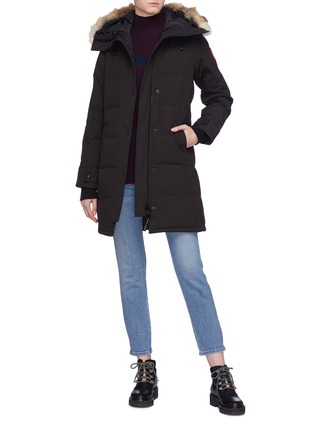 Figure View - Click To Enlarge - CANADA GOOSE - 'Shelburne' coyote fur hooded down puffer parka