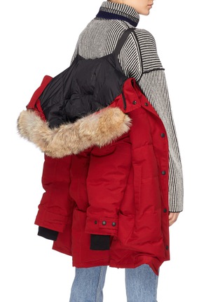 Detail View - Click To Enlarge - CANADA GOOSE - Shelburne' detachable coyote fur hooded down parka