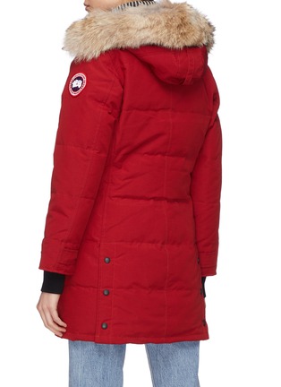 Back View - Click To Enlarge - CANADA GOOSE - Shelburne' detachable coyote fur hooded down parka
