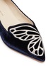 Detail View - Click To Enlarge - SOPHIA WEBSTER - 'Bibi Butterfly' wing embroidered velvet flats