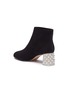 Detail View - Click To Enlarge - SOPHIA WEBSTER - 'Stella' faux pearl glass crystal heel suede ankle boots