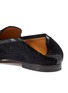  - GUCCI - 'Jordaan' GG embroidered horsebit velvet step-in loafers