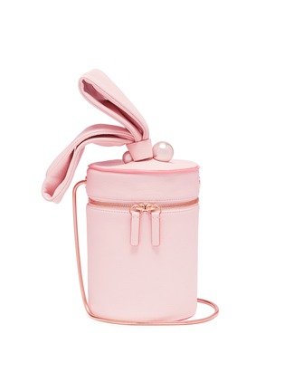 Main View - Click To Enlarge - SOPHIA WEBSTER - 'Bonnie' faux pearl leather crossbody bucket bag