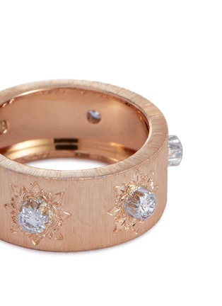 Detail View - Click To Enlarge - BUCCELLATI - 'Macri Classica Eternelle' diamond 18k rose gold ring