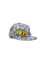 Main View - Click To Enlarge - VENNA - 'Hey Love' mix appliqué tweed baseball cap