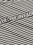  - SANDRINE ROSE - 'The Two Hundred' slogan appliqué stripe T-shirt