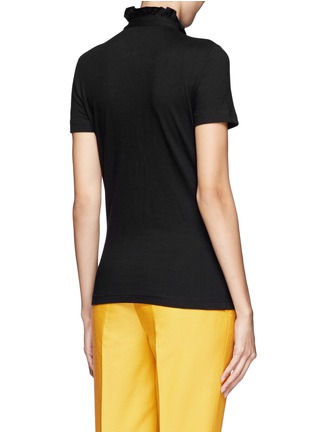 Back View - Click To Enlarge - TORY BURCH - 'Lidia' ruffled polo shirt