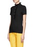 Front View - Click To Enlarge - TORY BURCH - 'Lidia' ruffled polo shirt