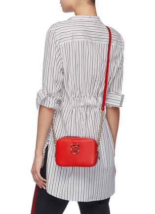 RED 'Rubylou' mini leather crossbody bag