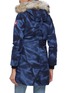 Back View - Click To Enlarge - CANADA GOOSE - 'Rossclair' abstract camouflage print coyote fur hooded down parka