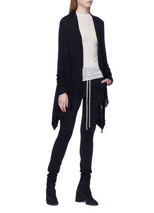 Figure View - Click To Enlarge - RICK OWENS  - Wool open cardigan