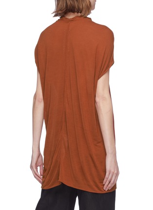 Back View - Click To Enlarge - RICK OWENS  - 'Faun' cowl neck long T-shirt