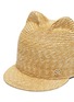 Detail View - Click To Enlarge - MAISON MICHEL - 'Jamie' cat ear wheat straw cap