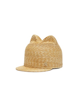 Figure View - Click To Enlarge - MAISON MICHEL - 'Jamie' cat ear wheat straw cap