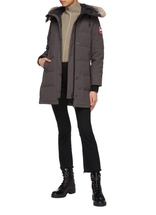 Figure View - Click To Enlarge - CANADA GOOSE - 'Shelburne' coyote fur hooded down puffer parka — Fusion Fit