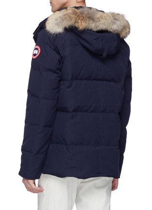 Back View - Click To Enlarge - CANADA GOOSE - 'Wyndham' coyote fur trim down puffer parka