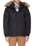 Main View - Click To Enlarge - CANADA GOOSE - 'Pritchard' coyote fur hooded down puffer coat