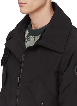 Detail View - Click To Enlarge - CANADA GOOSE - 'Bromley' shearling collar down bomber jacket