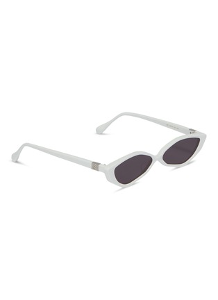 Figure View - Click To Enlarge - JINNNN - 'Spy' acetate angular cat eye sunglasses