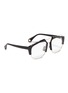 Figure View - Click To Enlarge - JINNNN - Metal front acetate square aviator optical glasses