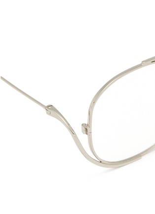 Detail View - Click To Enlarge - JINNNN - 'Bowie' metal aviator optical glasses