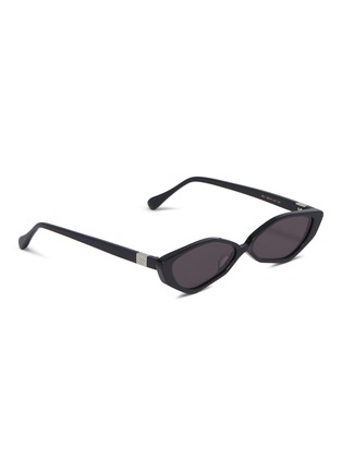 Figure View - Click To Enlarge - JINNNN - 'Spy' acetate angular cat eye sunglasses