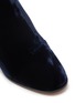 Detail View - Click To Enlarge - SOPHIA WEBSTER - 'Stella' glass crystal heel velvet ankle boots