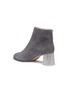Detail View - Click To Enlarge - SOPHIA WEBSTER - 'Stella' strass glass crystal heel suede ankle boots