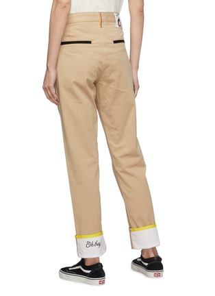 Back View - Click To Enlarge - RAG & BONE - x Disney Mickey Mouse contrast cuff unisex twill chinos