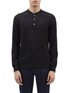 Main View - Click To Enlarge - THEORY - 'Classic' waffle knit long sleeve Henley T-shirt