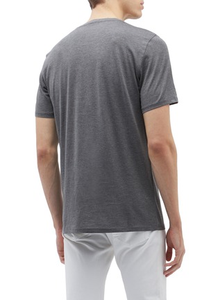 Back View - Click To Enlarge - THEORY - 'Essential' silk-cotton T-shirt