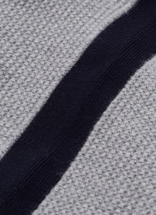  - THEORY - Stripe outseam Merino wool sweater