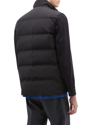 Back View - Click To Enlarge - THEORY - 'Mountain' contrast sleeve down puffer jacket