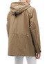 Back View - Click To Enlarge - THEORY - 'Vernon' cargo pocket hooded twill parka