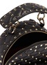 Detail View - Click To Enlarge - VALENTINO GARAVANI - Valentino Garavani 'Rockstud' logo print mini quilted leather backpack