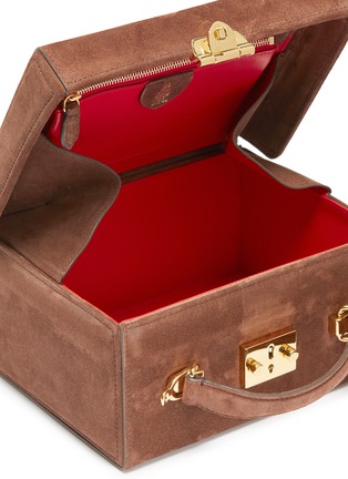 Detail View - Click To Enlarge - MARK CROSS - 'Grace Large Box' suede trunk