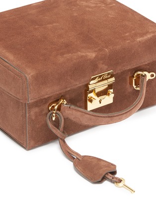 Detail View - Click To Enlarge - MARK CROSS - 'Grace Large Box' suede trunk