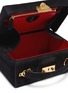 Detail View - Click To Enlarge - MARK CROSS - 'Grace Small Box' suede trunk