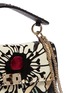  - VALENTINO GARAVANI - Valentino Garavani 'Rockstud Spike' floral appliqué medium quilted leather crossbody bag