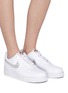 Figure View - Click To Enlarge - NIKE - 'Air Force 1 '07' Swoosh logo leather sneakers