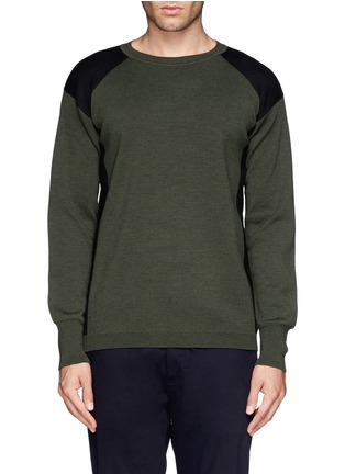 Main View - Click To Enlarge - MARNI - Tri-colour virgin wool sweater