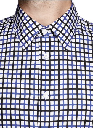 Detail View - Click To Enlarge - MARNI - Contrast check poplin shirt