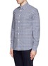 Front View - Click To Enlarge - MARNI - Contrast check poplin shirt