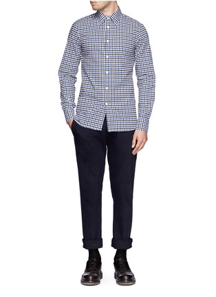 Figure View - Click To Enlarge - MARNI - Contrast check poplin shirt
